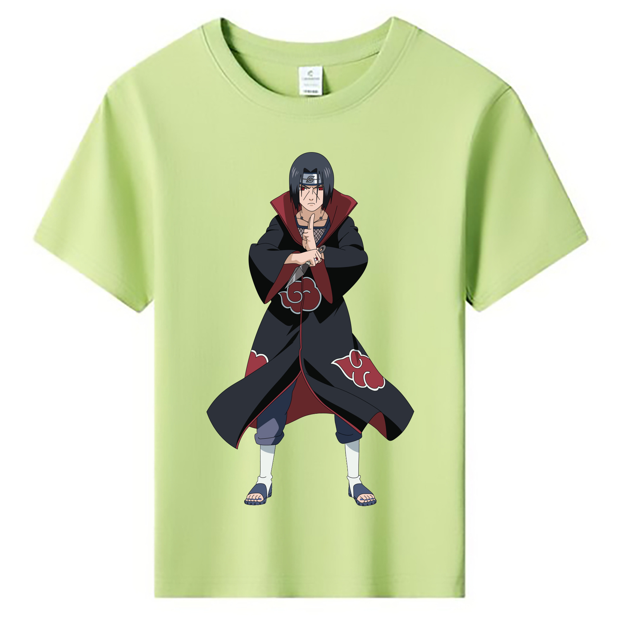 （画像用） NARUTO -ナルト- うちは イタチ Uchiha Itachi 綿100％キッズTシャツ（フロントプリント）